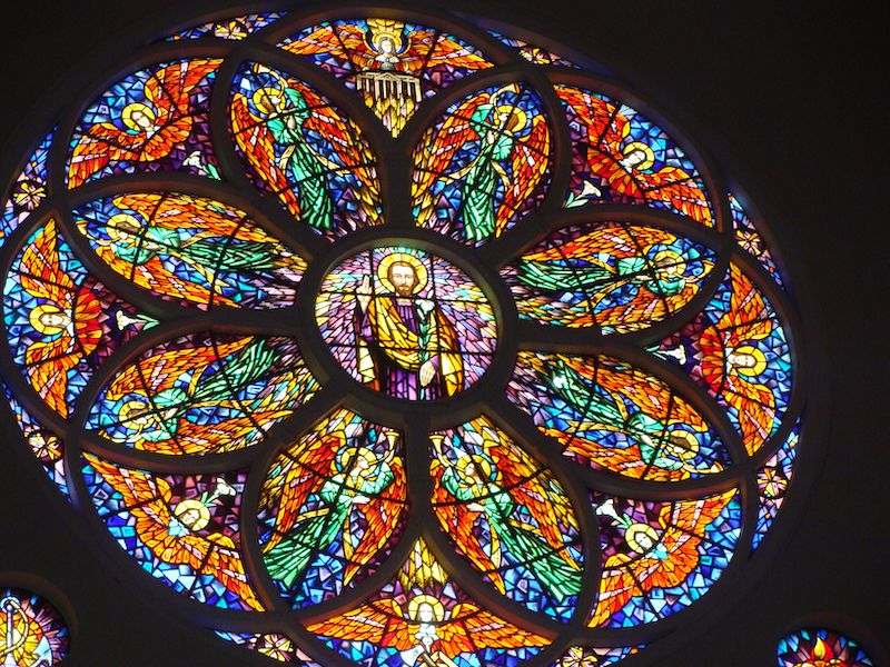 Detalhes dos vidros da Catedral Metropolitana de Fortaleza